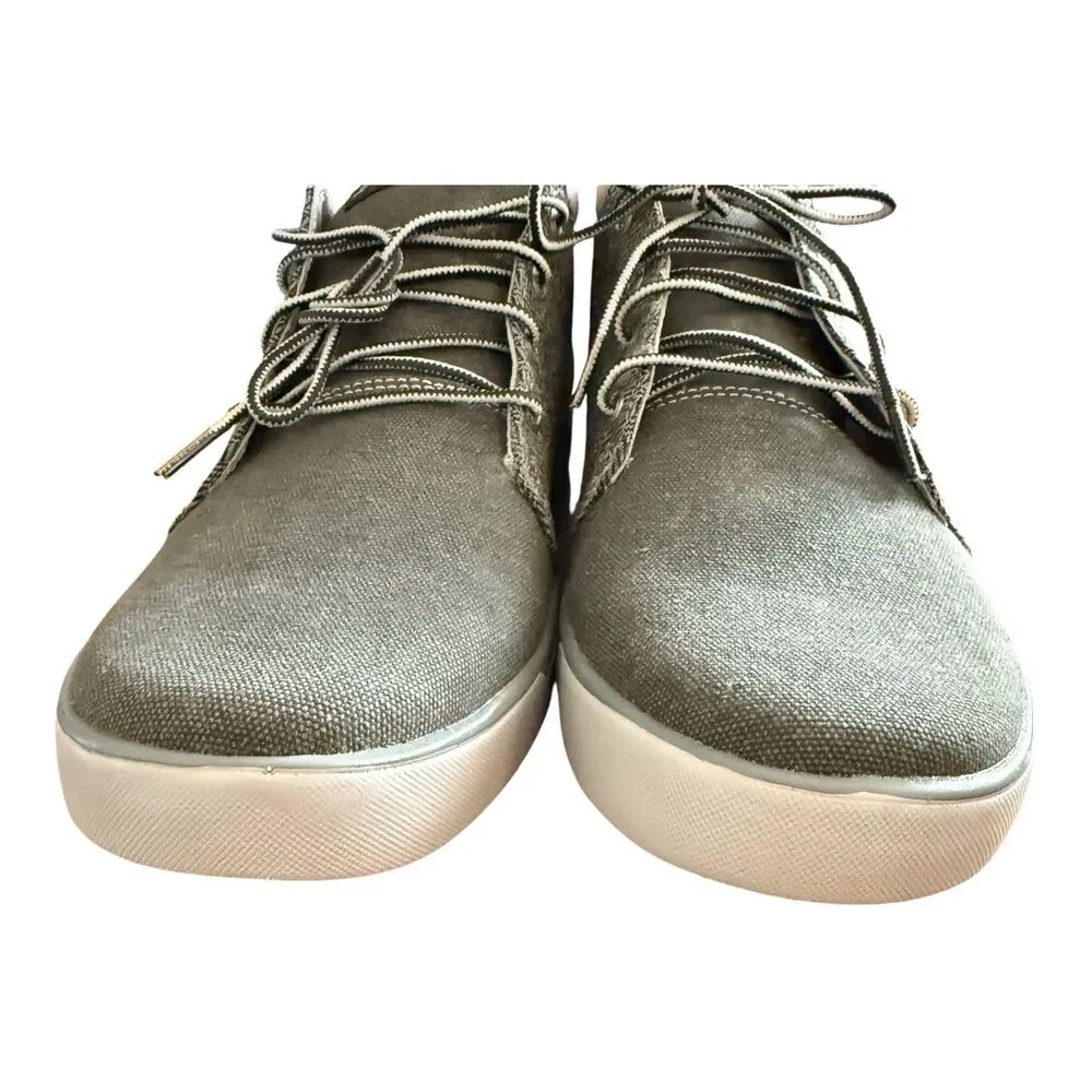 Eddie Bauer Rivet Chukka Shoes Mens Sz 11.5 Chrome Gray Ankle Lace Up Sneaker